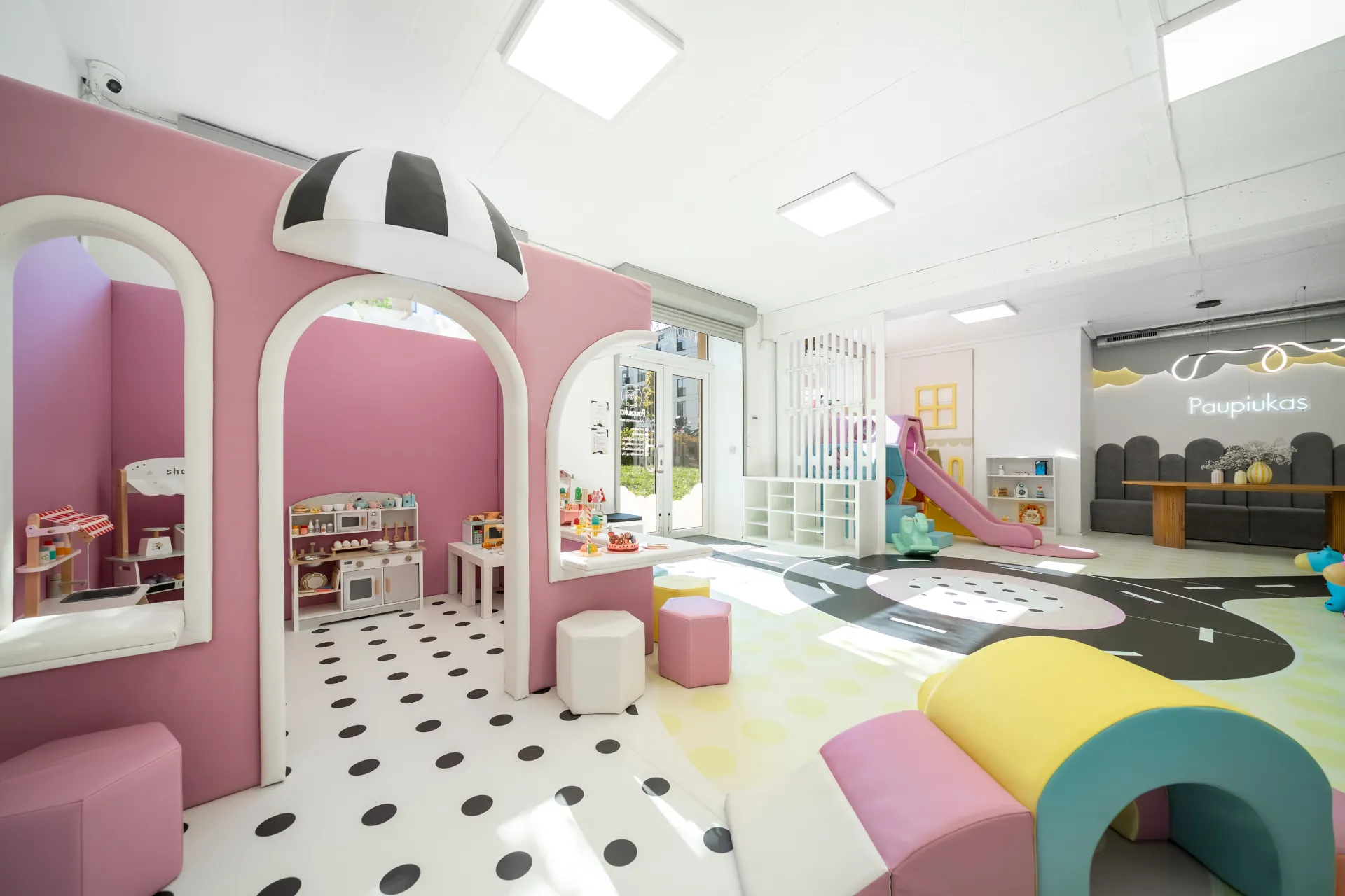 Žaidimų kambarys Vilniuje Paupiukas ir veiklos namelis