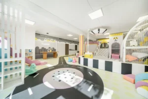 Žaidimų kambarys Vilniuje Paupiukas. Žaidimų erdvė vaikams.