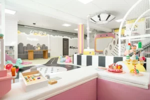 Žaidimų kambarys Vilniuje Paupiukas vaizdas iš veiklos namelio